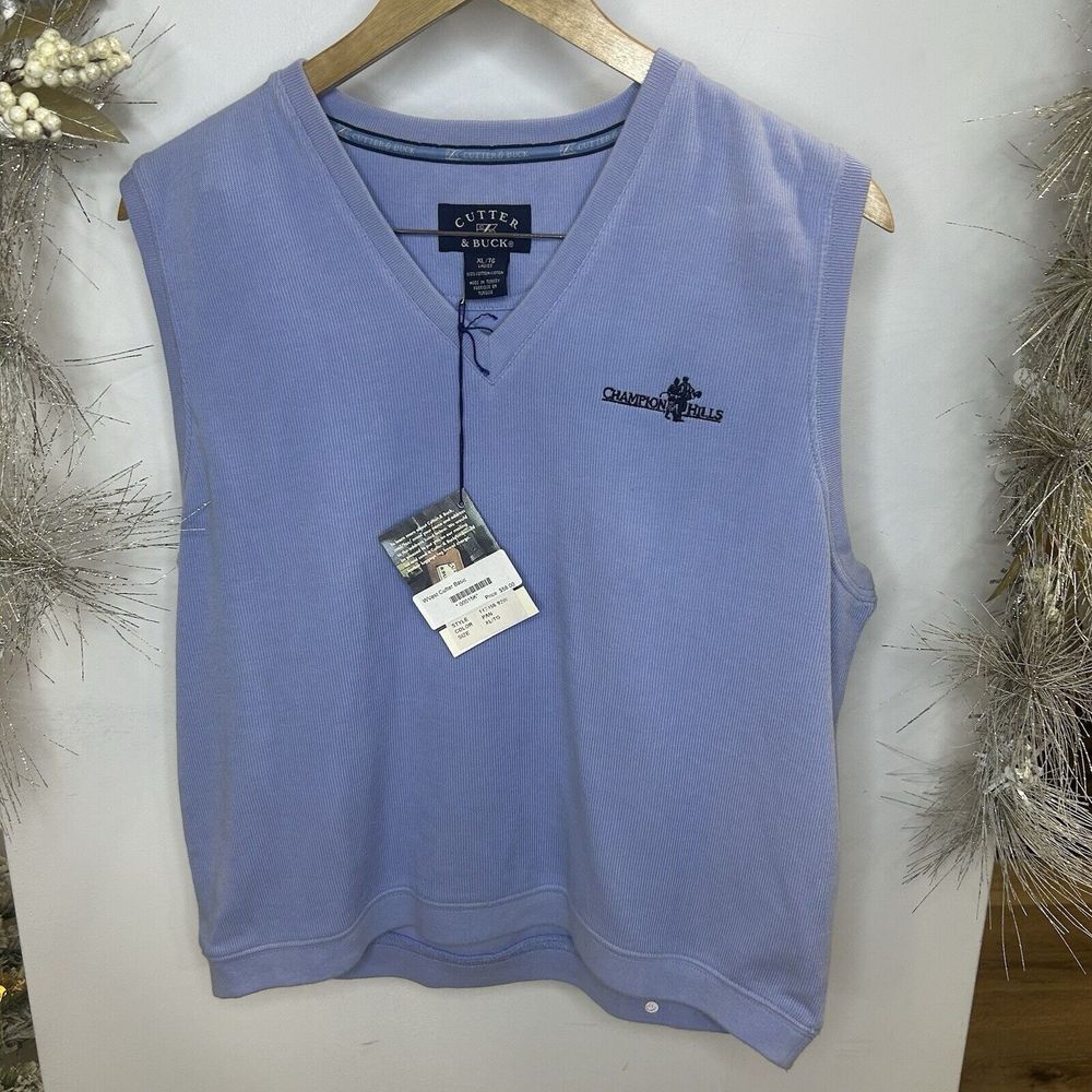 New!! Cutter And Buck Sweater Vest Women V Neck Sleeveless Golf Active Size XL